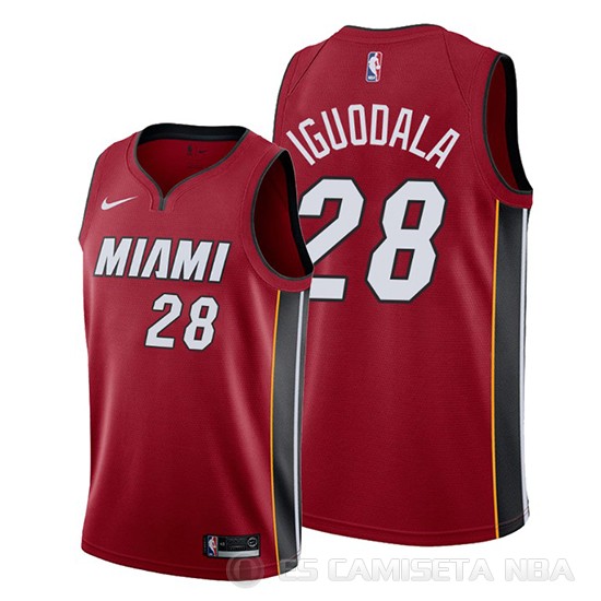 Camiseta Andre Iguodala #28 Miami Heat Statement 2019-20 Rojo - Haga un click en la imagen para cerrar
